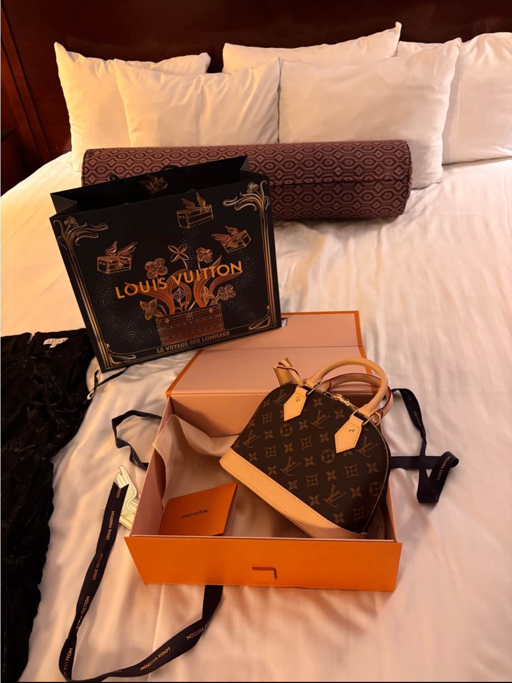 Louis Vuitton Monogram Mini Alma in Brown with Natural Vachetta Trim